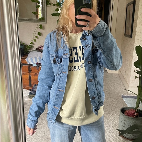 Goodfellow & Co Perfect Light Blue Fall Denim Jean Jacket - Picture 2 of 11